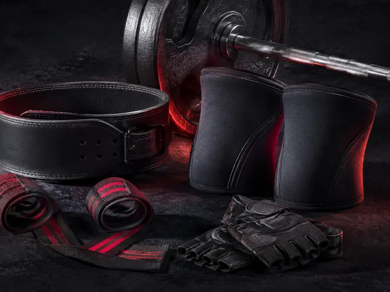 Custom weightlifting belts, straps, knee sleeves and gloves